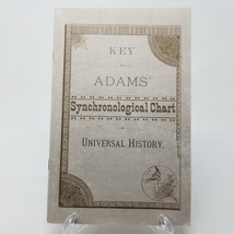 Key to Adams Synchronological Chart of Universal History - £11.61 GBP