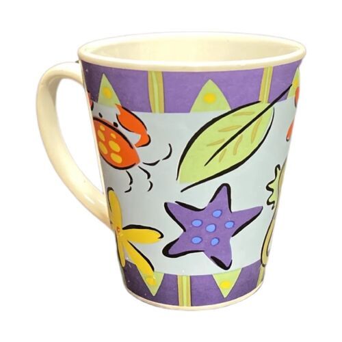 Rare Riviera Van Beers Ceramic Coffee Mug IN THE SEA Signature Housewares Cup - $17.82