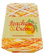 Peaches &amp; Creme Cone 4 Medium Cotton Yarn, Various Colors Price Per Skei... - $18.32