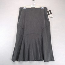 NWT Requirements Gray Patchwork A-Line Midi Skirt Sz 10 Trail Blazer Car... - €23,97 EUR