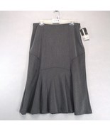 NWT Requirements Gray Patchwork A-Line Midi Skirt Sz 10 Trail Blazer Car... - $39.04 CAD