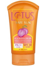 Lotus Herbals Safe Sun Block Cream SPF 30, 100 gm ( free shipping worldw... - $15.25