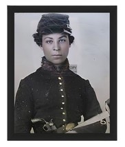 Cathay Williams Only Female Buffalo Soldier Union Civil War 8X10 Framed Photo - £15.68 GBP