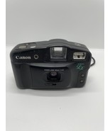 Canon Snappy LX 35mm Point &amp; Shoot Film Camera 1: 4.5 Black Missing Chro... - $26.46 CAD