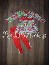 NEW Dr Seuss Grinch Who Stole Christmas Girls Tunic &amp; Leggings Boutique Outfit - £10.21 GBP