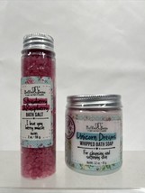 (2) Bella &amp; Bear Unicorn Dreams Whipped Soap &amp; Raspberry￼ Salt Bath Gift... - $132.71 MXN
