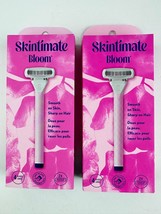 (2) Skintimate Bloom Womens Razor - 2 Handle + 4 Cartridges - NEW FACTOR... - £13.69 GBP
