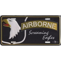 Army 101ST Airborne Screaming Eagles Metal License Plate - £22.56 GBP