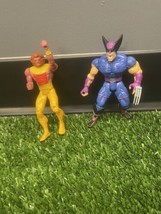 Kylun &amp; Wolverine X Men Action Figures Lot (2) Vtg 1990s Toy Biz Marvel - £16.88 GBP