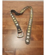 Cache Womens Metal Mesh Belt Coins 36 Inch Belt 1980&#39;s - $48.56