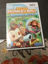 Super Monkey Ball: Banana Blitz (Nintendo Wii, 2006) w/ Manual - £5.03 GBP