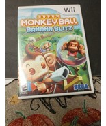 Super Monkey Ball: Banana Blitz (Nintendo Wii, 2006) w/ Manual - £5.05 GBP