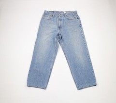 Vintage Y2K Levis 468 Mens 36x27 Distressed Relaxed Fit Straight Leg Denim Jeans - £47.44 GBP