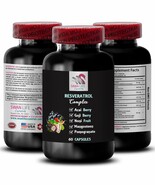 Elderberry Fruit - TRANS RESVERATROL  - Daily nourishment 1 Bottle 60 Ca... - $25.52 CAD