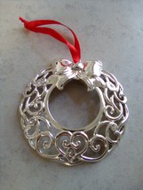 Lenox Scroll Silver Plate Wreath Christmas Seasonal - $20.00