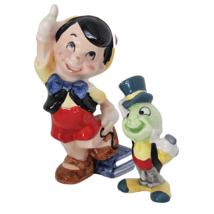 Vintage Walt Disney Productions Ceramic Pinocchio and Jiminy Cricket Japan - £28.77 GBP