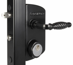Locinox LUKY 4040 Swing Gate Latch Lock 1 1/2&quot; - 2 1/2&quot; Square Post Key Operated - £160.32 GBP