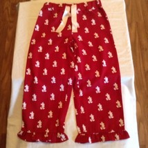 Size 6 Disney Minnie Mouse pajamas pants bottoms red ruffle Girls - £6.36 GBP