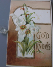 .  God Knows, 7-page illustrated card published by the International Art... - $15.00