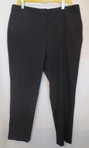 Vince Camuto Dress Pants Womens Size 12 Black Straight Leg 4 pocket Zip ... - £19.61 GBP