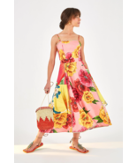 Farm Rio Mixed Chita Floral Print Tie Back Dress XS NWT - $2,035.49 MXN