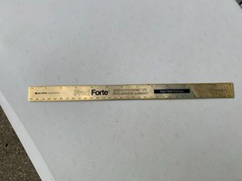 Allergan Pred Forte Heavy metal Ruler 12 inch dated 1992 Allergan Inc  - £15.97 GBP