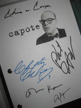 Capote Signed Movie Film Script Screenplay X5 Autograph Philip Seymour Hoffman C - $19.99