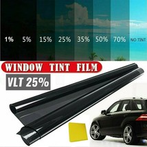 Black Car Window Foils Tint Tinting Film Roll Car Auto Home Decorate Window Gl F - £40.59 GBP