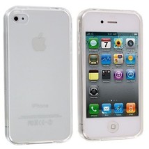 For Apple iPhone 4 4S Ultra Thin Clear Crystal Rubber TPU Soft Case Cover - £5.40 GBP