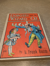 Dorothy &amp; The Wizard of Oz Hard Cover Book Antique 1908 Vintage Antique Classic - £20.57 GBP