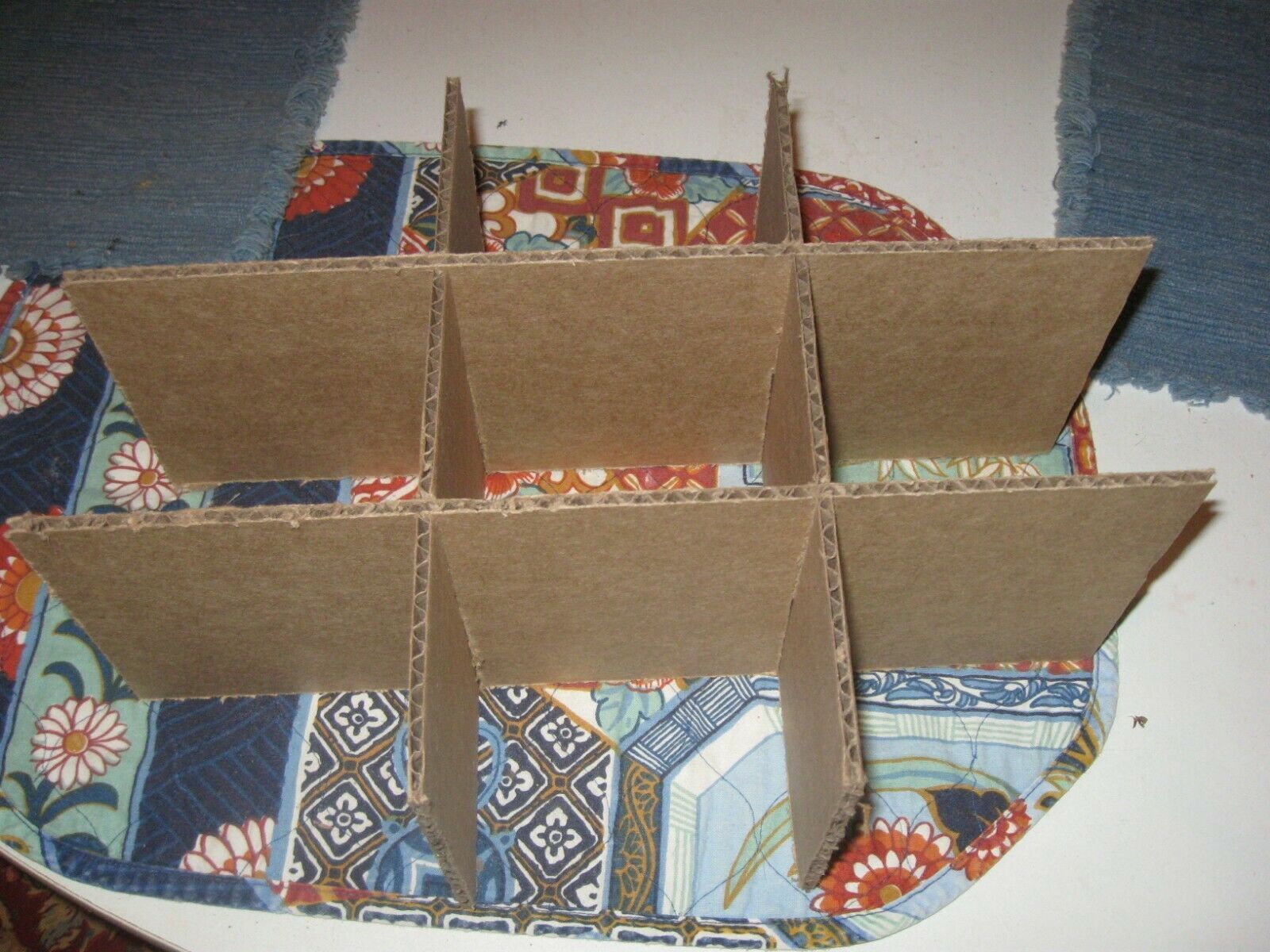 Cardboard Dividers 5 Sets 12 .5&quot; X 9&quot; X 4.5&quot; High 9 cell Divider set - $2.49