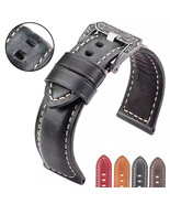 20mm Genuine Cow Leather Vintage Custom Buckle Premium Watch Strap/Watchband - $24.21