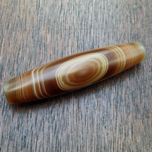 Old Yemeni natural Eye Agate Vintage Middle Eastern Agate Bead Ym-43 - $58.49 CAD