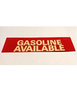 Rare Vtg Stout Industries Gasoline Gas Available Station Hours Metal Tin... - £55.78 GBP