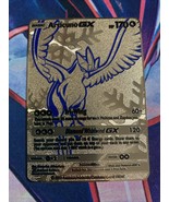 Articuno GX Full Art Gold Metal Pokemon Card - £11.74 GBP