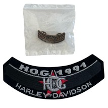 Harley-Davidson Owners Group H.O.G. HOG 1991 Patch & Pin Set NOS - $74.24