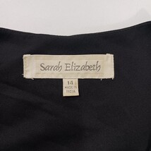 Sarah Elizabeth Women's 14 Black/Red Floral Embroidered One Button Blazer Jacket image 3