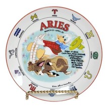 Schmid Donald Duck Aries Zodiac Plate Disney Collectible Plate Astrology Themed - $20.30