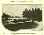 Scenes at Lake Maxinkuckee Aubbeenaubbee Bay Culver IN 1907 DB Postcard T17 - $5.89
