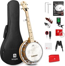 Vangoa Mini Banjo 5 String 28 Inch, Travel Banjo Maple Small 5 String Banjo - £170.81 GBP