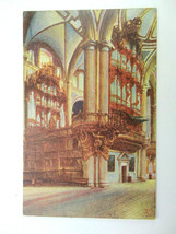 Interior View of Catedral de Mexico City Postcard Cathedral Church Vintage 1944 - £3.89 GBP