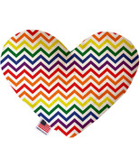 Rainbow Chevron 8 inch Heart Dog Toy - $47.85 CAD