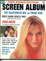 Screen Album 4/1966-Dell-Sonny &amp; Cher-Bob Dylan-Beatles-Barry Maguire-G/VG - £35.20 GBP