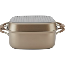 Anolon Advanced Non-stick 2-in-1 Deep Square Grill Pan &amp; Square Roaster, 11-Inch - £62.42 GBP