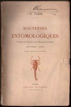 1923 Souvenirs Entomologiques Fabre Insects Illustrated Zoology French Vol 9 - £144.43 GBP