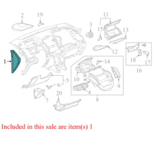 2015 Chevrolet Trax Instrument Panel Side Cover OEM Part #95174294, 4235... - $37.37