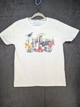 Hanes Her Way Women’s Medium Flowers Birds Garden T-Shirt White VTG - £7.54 GBP