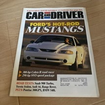 1995 April Car And Driver Magazine Ford Hot Rod Mustang - £9.32 GBP