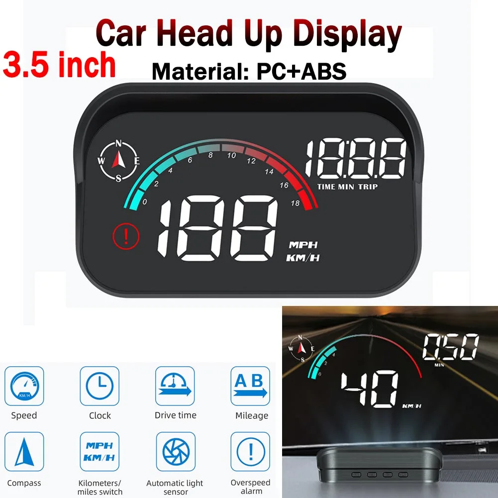 M22 Auto OBD GPS Smart Head-Up Display 3.5 inch Auto Electronics HUD Projector - £25.56 GBP