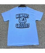 Memphis Grizzlies Shirt Men Large Blue NBA Short Sleeve Crew Neck New L - €16,18 EUR